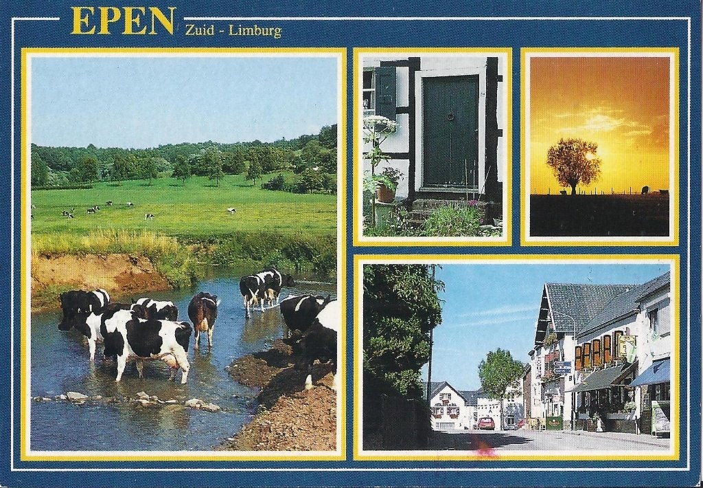 D115 Ongelopen ansichtkaart epen zuid limburg, Ophalen of Verzenden, 1960 tot 1980, Ongelopen, Limburg