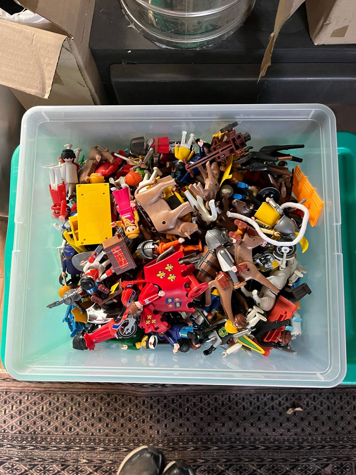 Grote partij Playmobil - Figuren, voertuigen en gebouwen, Ophalen, Gebruikt, Losse onderdelen, Overige typen