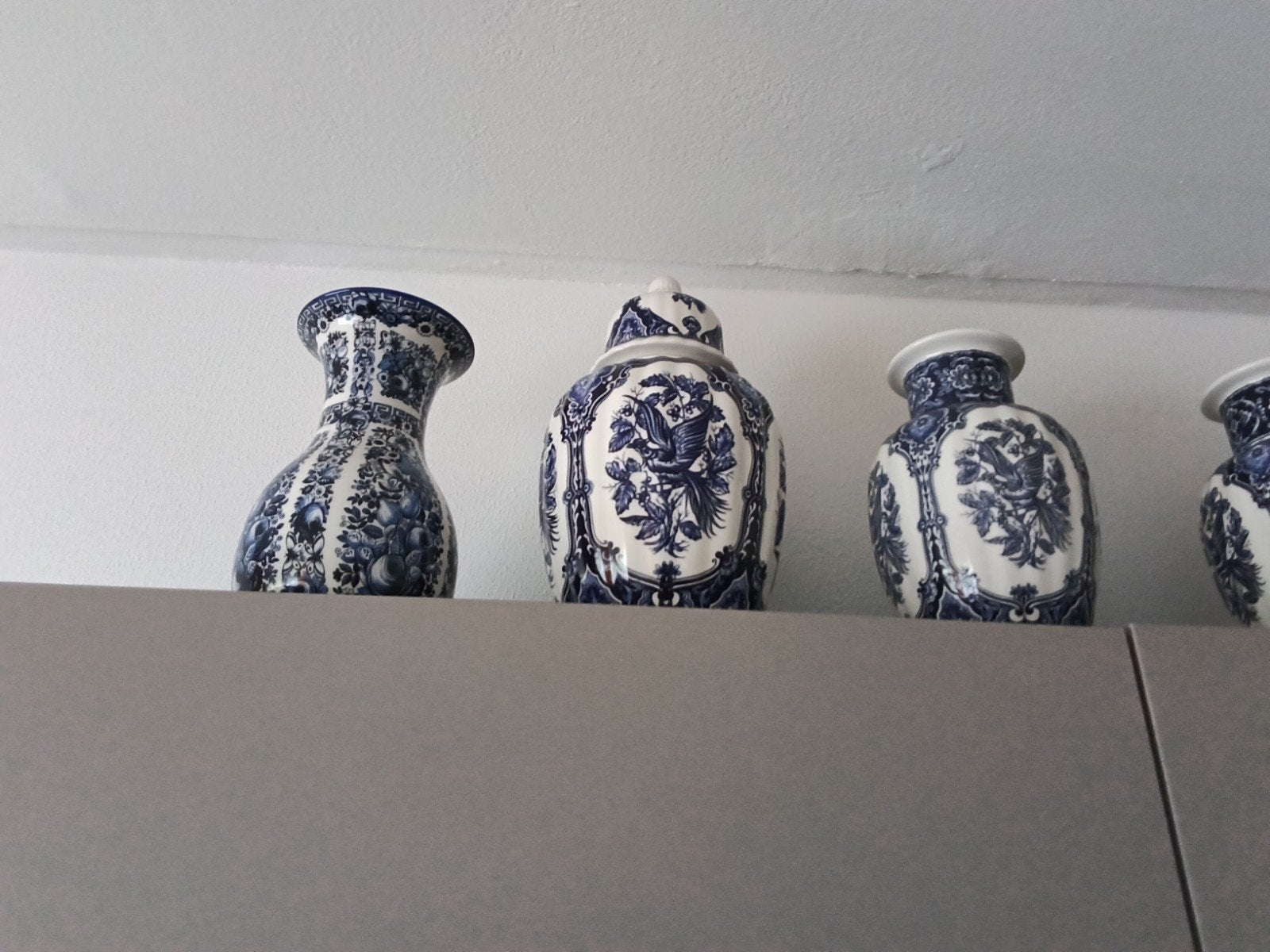 Delfts blauw vazen en potten set, Antiek en Kunst, Antiek | Vazen, Ophalen