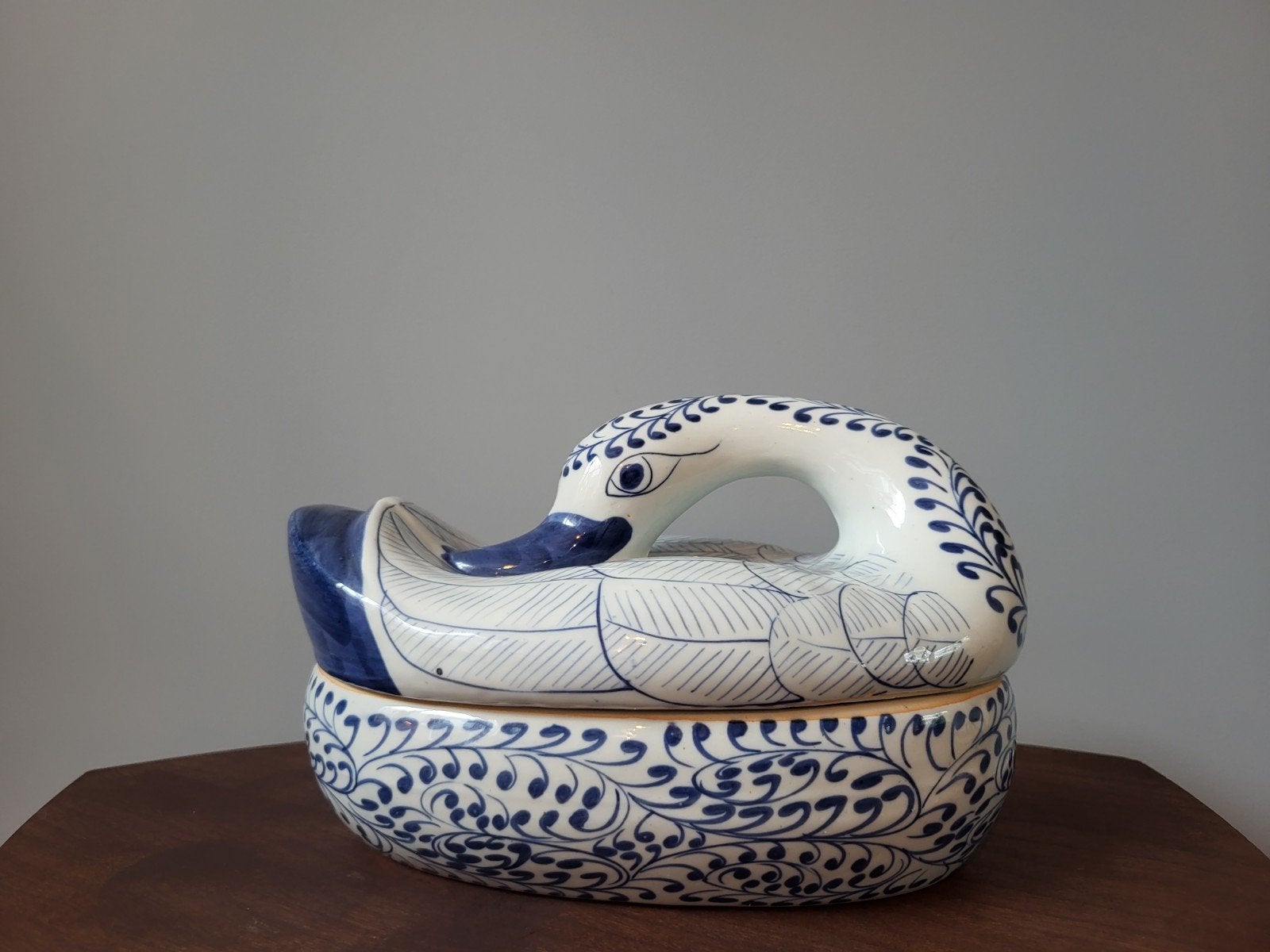 Zwaan Dekselpotje keramiek, Antiek en Kunst, Ophalen