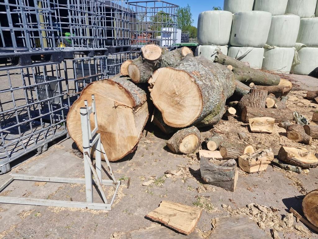 Boomstam eik te koop stam hout, Doe-het-zelf en Verbouw, Hout en Planken, Ophalen, Eiken, Plank, 50 mm of meer