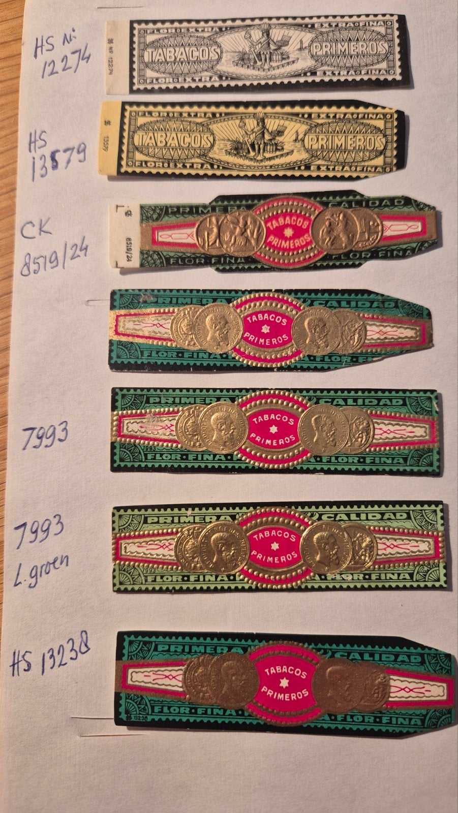Sigarenbanden, Verzamelen, Rookartikelen, Aanstekers en Luciferdoosjes, Ophalen, Zo goed als nieuw, Sigarenbandjes