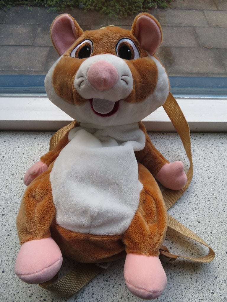 Rugtas rugzak Hamster van AH Albert Heijn meet ca 40 cm, Kinderen en Baby's, Speelgoed | Knuffels en Pluche, Albert Heijn, Hamster