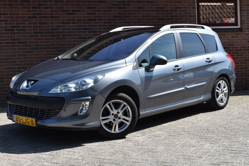 Peugeot 308 SW 1.6 VTi XS '10 Pano 06-2026 APK! 7 Persoons A, Auto's, Peugeot, 1441 kg, Stof, Gebruikt, Zwart