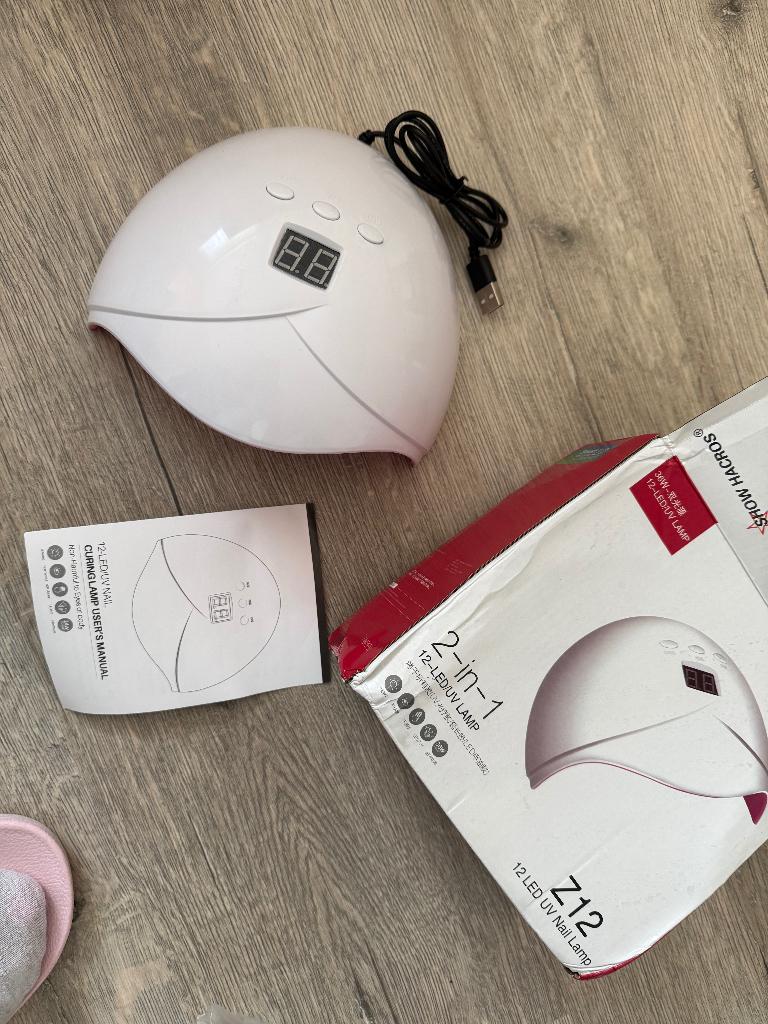 LED nagellamp 36W (12 LED) – zo goed als nieuw, Ophalen of Verzenden, Zo goed als nieuw, Wit, Handen en Nagels
