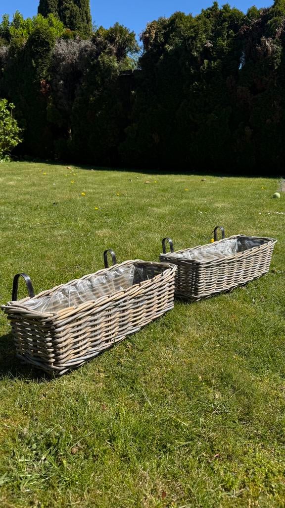 Plantenmand/ balkonbakken van Hornbach, Tuin en Terras, Bloembakken en Plantenbakken, Ophalen, Kunststof, Minder dan 30 cm, Rond
