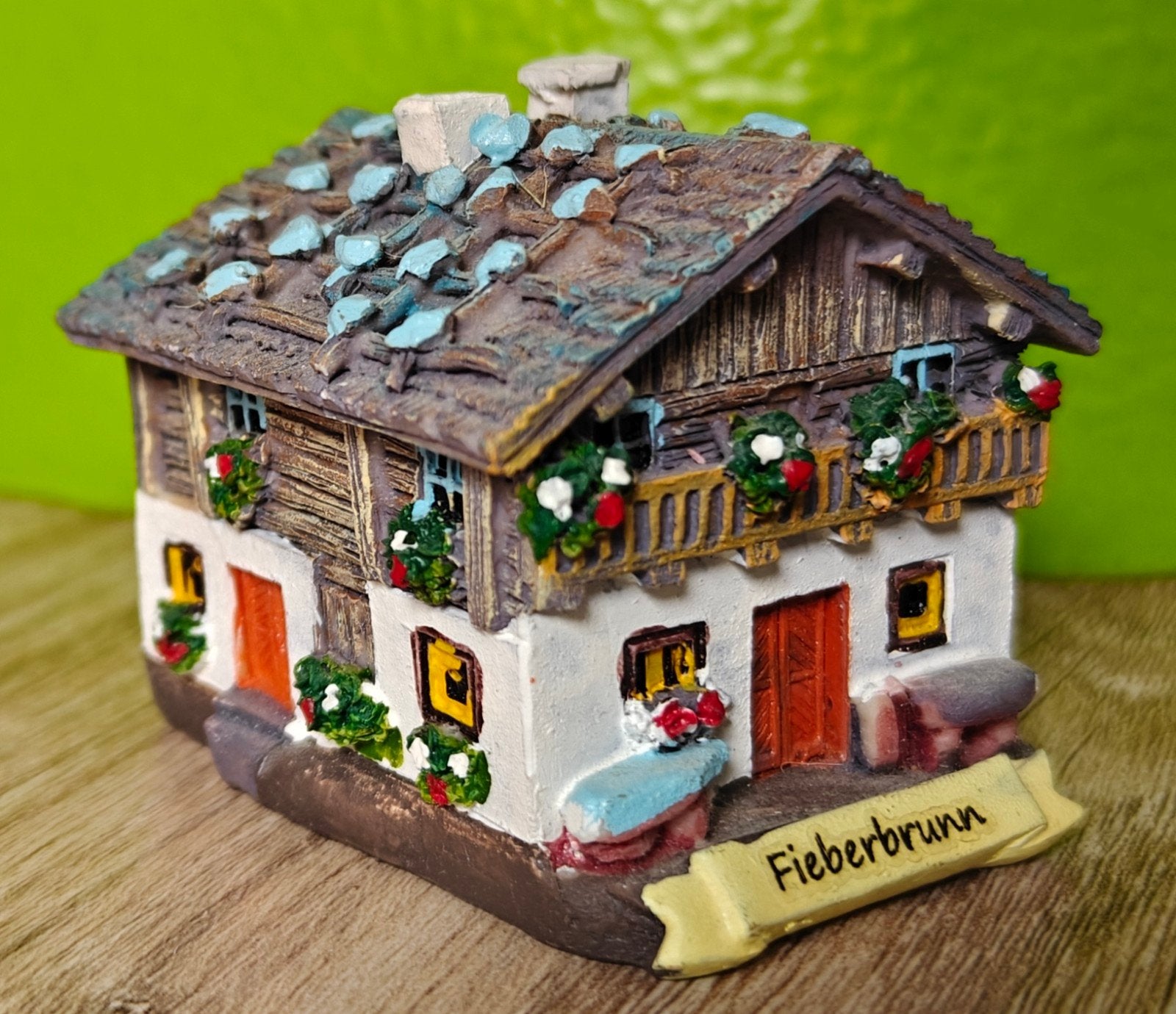 Miniatuurhuisje Oostenrijk - Fieberbrunn, Ophalen of Verzenden, Zo goed als nieuw, Brug, Tunnel of Gebouw, Overige merken