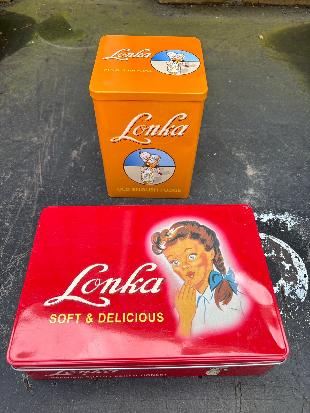 Lonka blikken, Verzamelen, Blikken, Ophalen of Verzenden, Gebruikt, Overige
