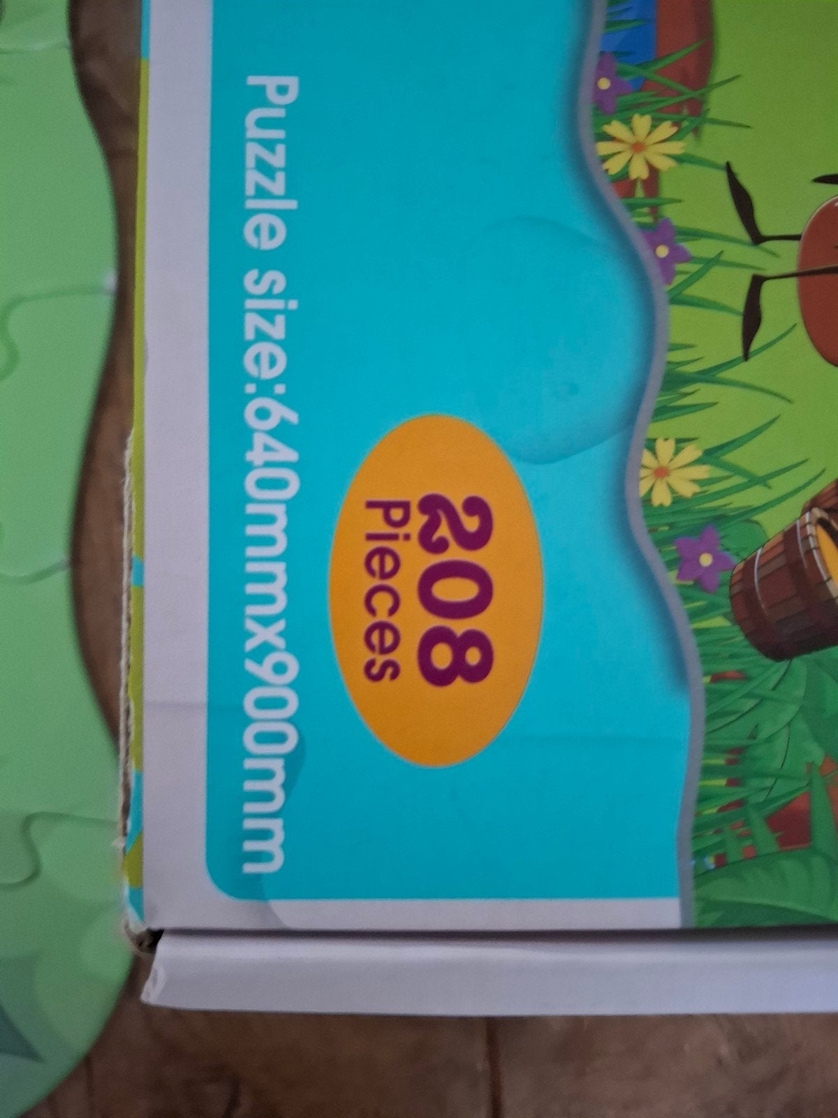 Grote Insecten Puzzel (208 stukjes), Ophalen of Verzenden, Meer dan 50 stukjes, Gebruikt, 4 tot 6 jaar