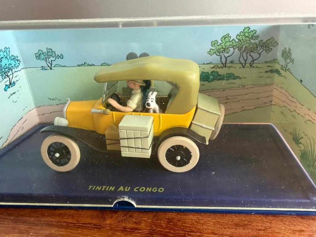 Kuifje in Congo modelauto met figuren, Verzamelen, Ophalen of Verzenden, Zo goed als nieuw, Auto's
