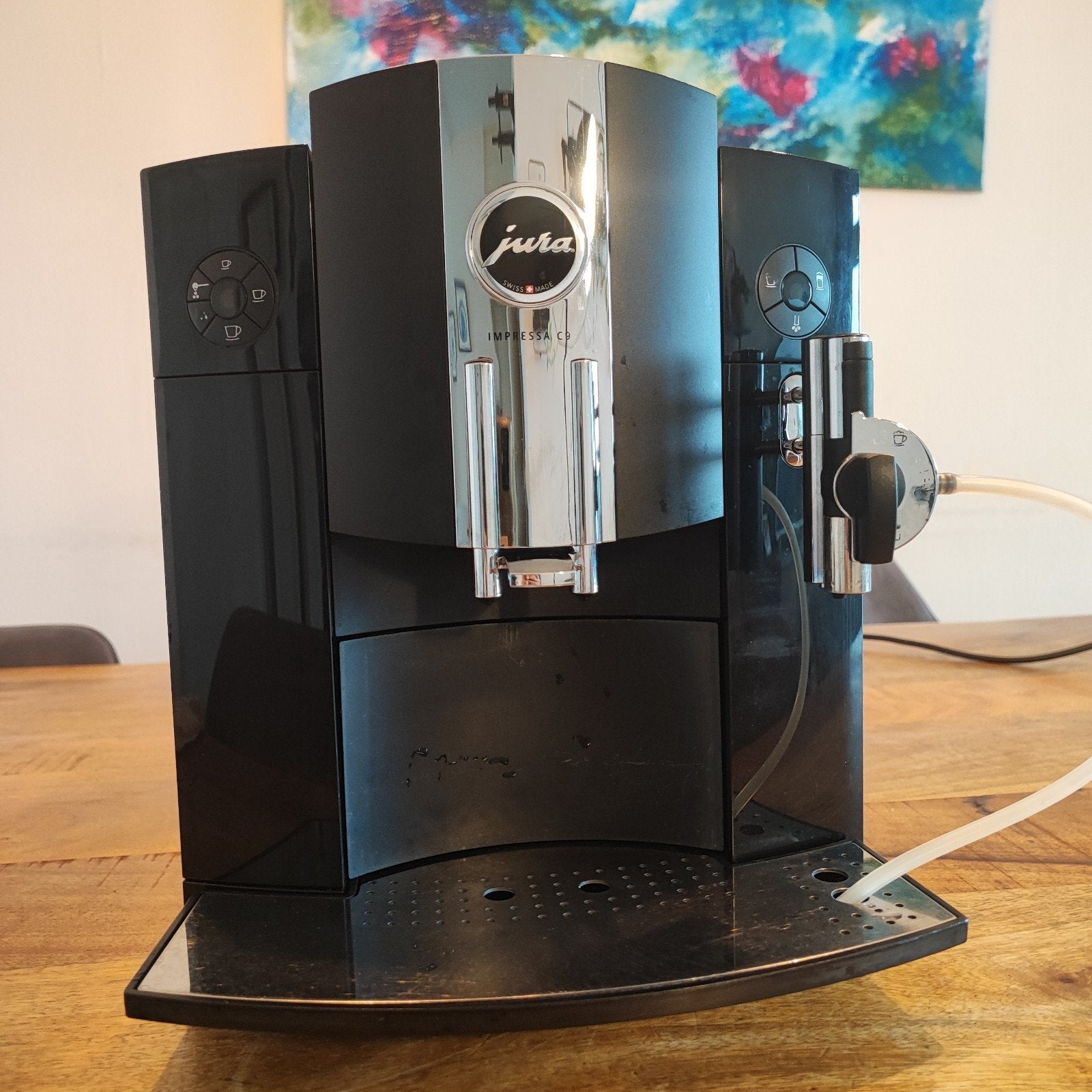 Jura Impressa C9 One Touch - Volledig gereinigd, prima staat, Ophalen, Gebruikt, 10 kopjes of meer, Koffiemachine