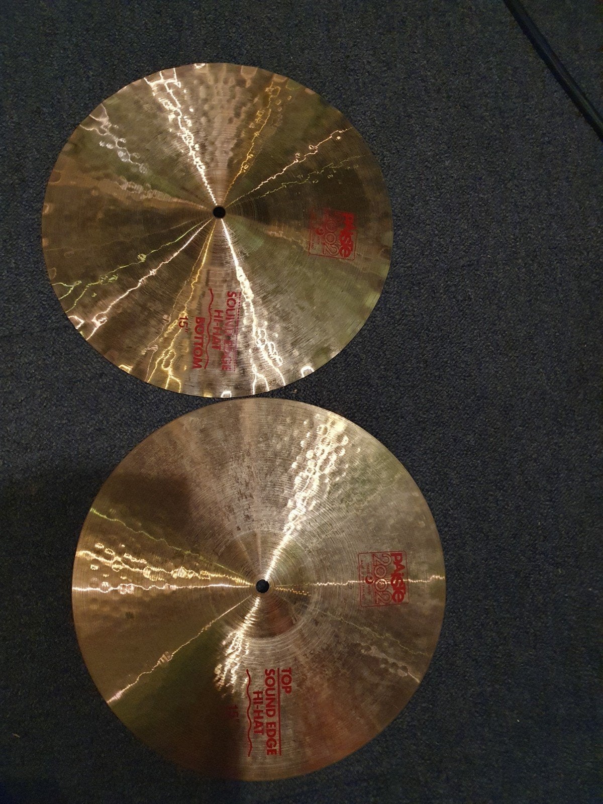 Paiste 2002 Big Beat 22" ride & Sabian regular Hats & ride, Muziek en Instrumenten, Ophalen of Verzenden, Gebruikt, Overige merken