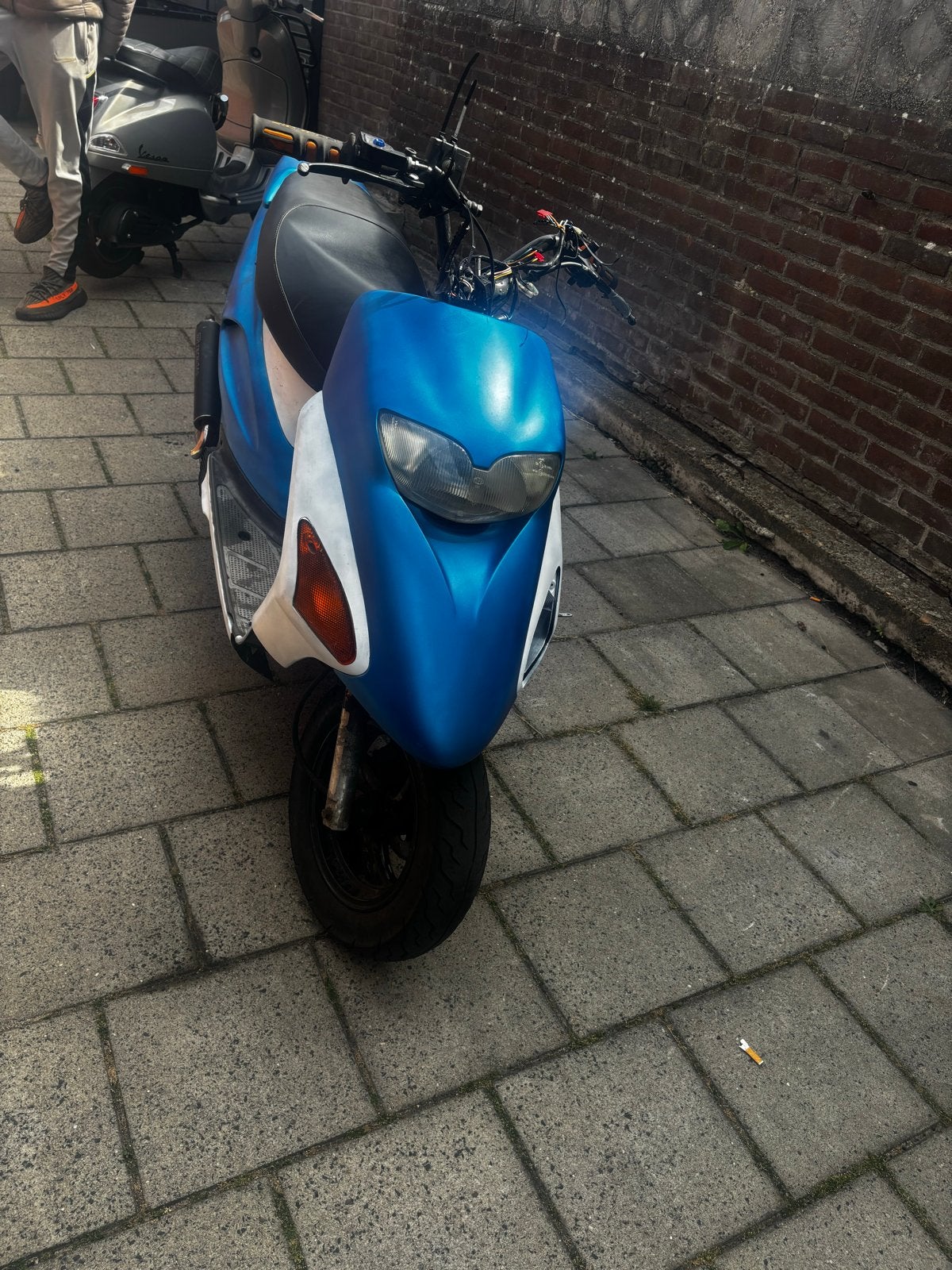 Honda SFX 70cc Geel Kenteken - Blauw/Wit, Fietsen en Brommers, Ophalen, Gebruikt, Overige modellen, Maximaal 45 km/u