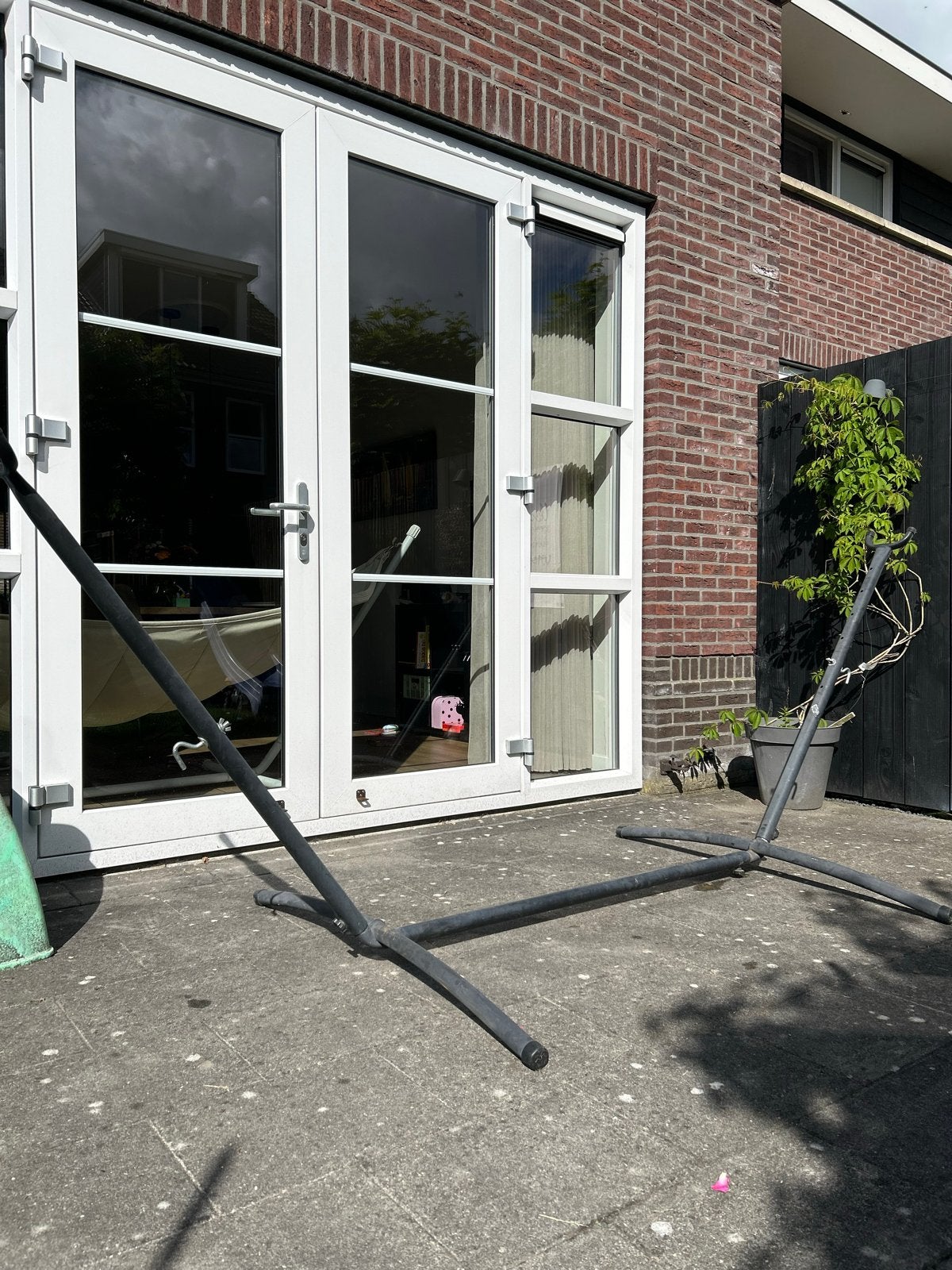 Stevige hangmat steun, Ophalen, Gebruikt, Met standaard, Eenpersoons