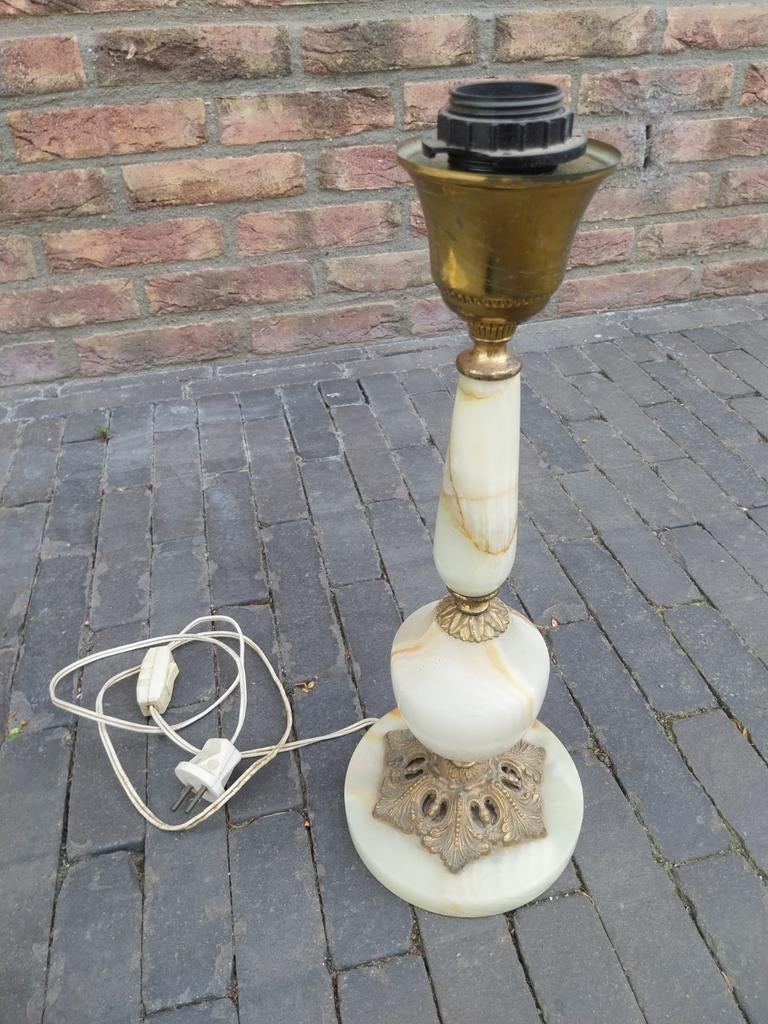 Antieke zware voet voor schemerlamp, Ophalen of Verzenden