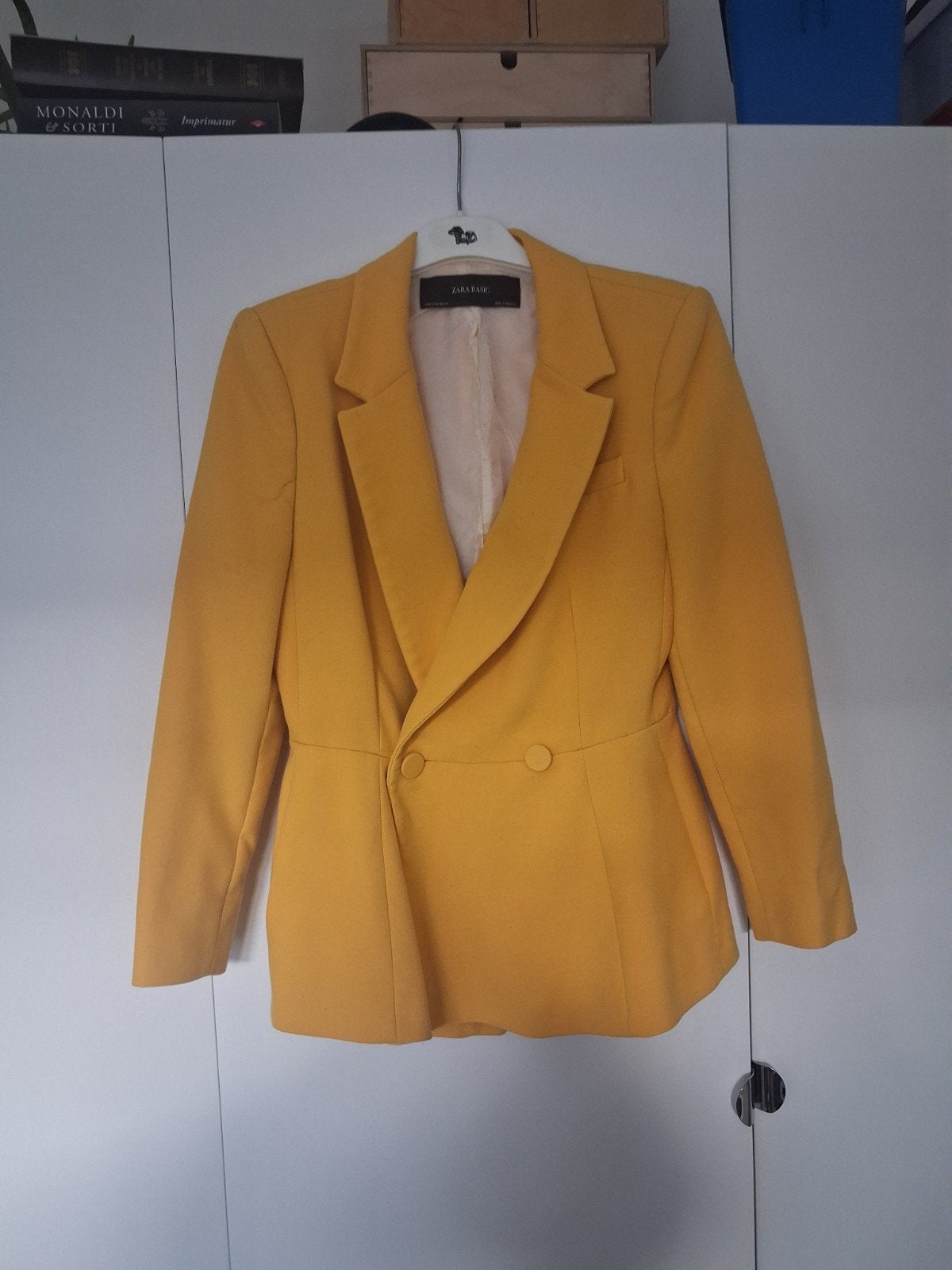Zara Basic Blazer Maat M - Geel, Kleding | Dames, Maat 38/40 (M), Geel, Ophalen of Verzenden, Jasje