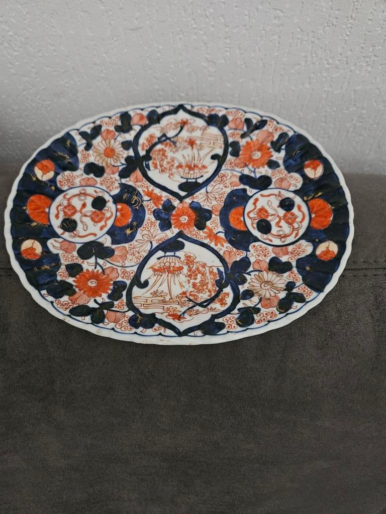 Antiek Japans Imari Porseleinen Schaal/Bord, Antiek en Kunst, Ophalen