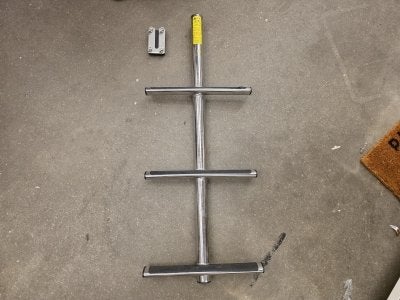 Ladder 3 treden rvs met antislip