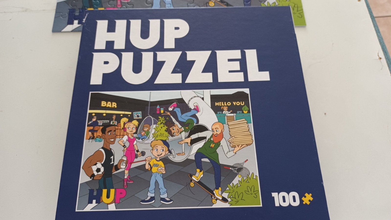leuke puzzel 100 grote stukken, Hobby en Vrije tijd, Ophalen of Verzenden, Minder dan 500 stukjes, Zo goed als nieuw