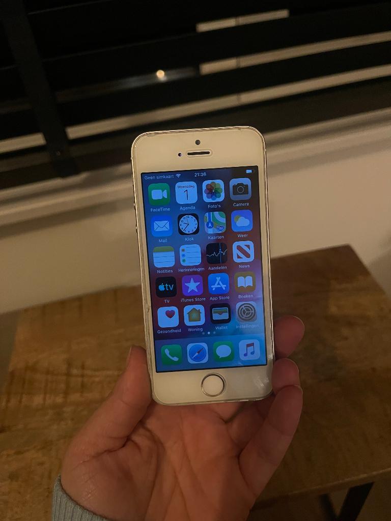 Iphone 5S, Telecommunicatie, Mobiele telefoons | Apple iPhone, 16 GB, Wit, Ophalen of Verzenden, Zo goed als nieuw