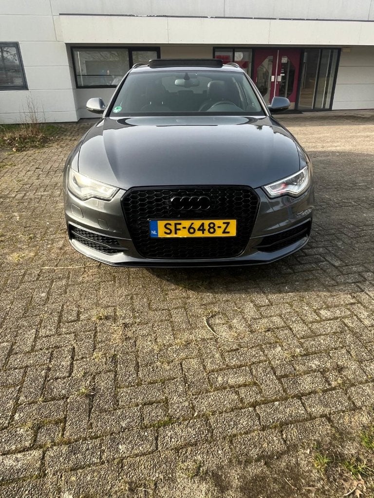 Audi A6 3.0TDI 230KW Avant Quattro S-line 2014 Panorama Leer, Euro 5, Zwart, Stationwagon, Diesel