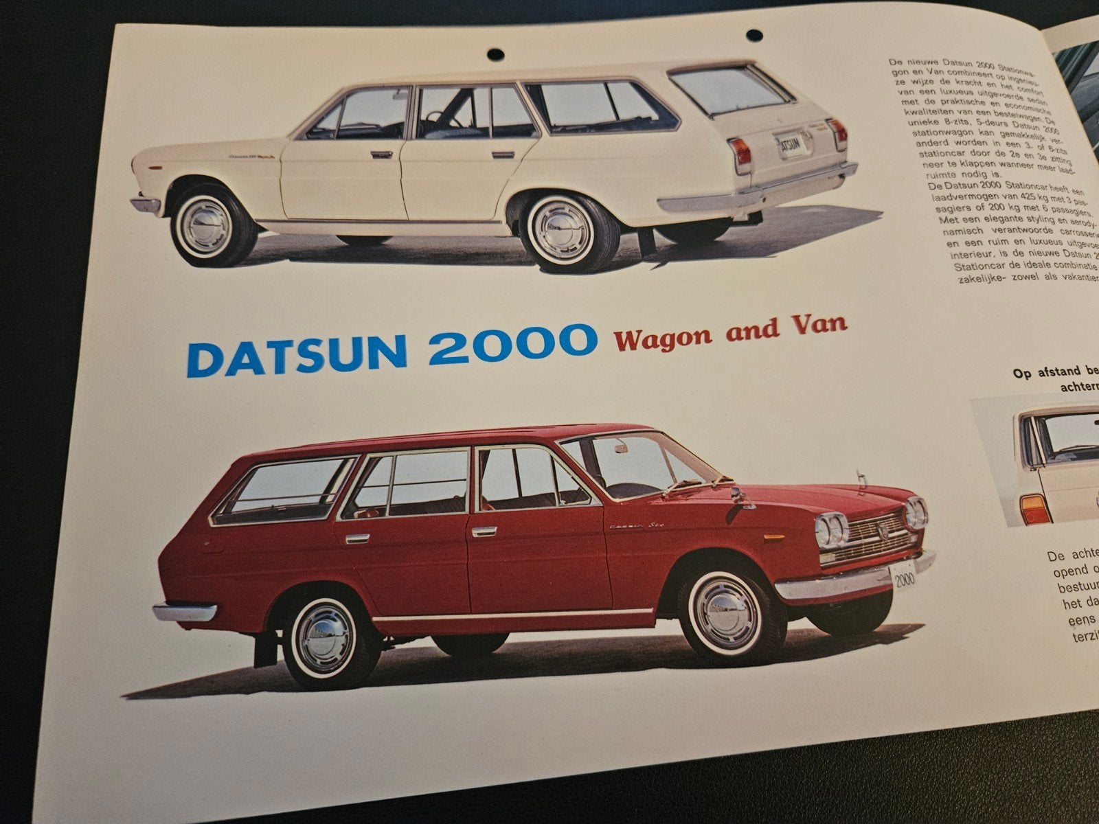 Brochure Datsun 2000 Wagon, Ophalen of Verzenden, Zo goed als nieuw, Overige merken