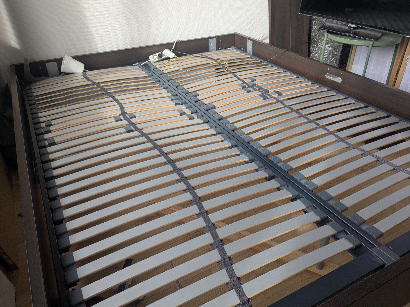 Bedframe 160x210, Ophalen, Tweepersoons, 210 cm, 160 cm