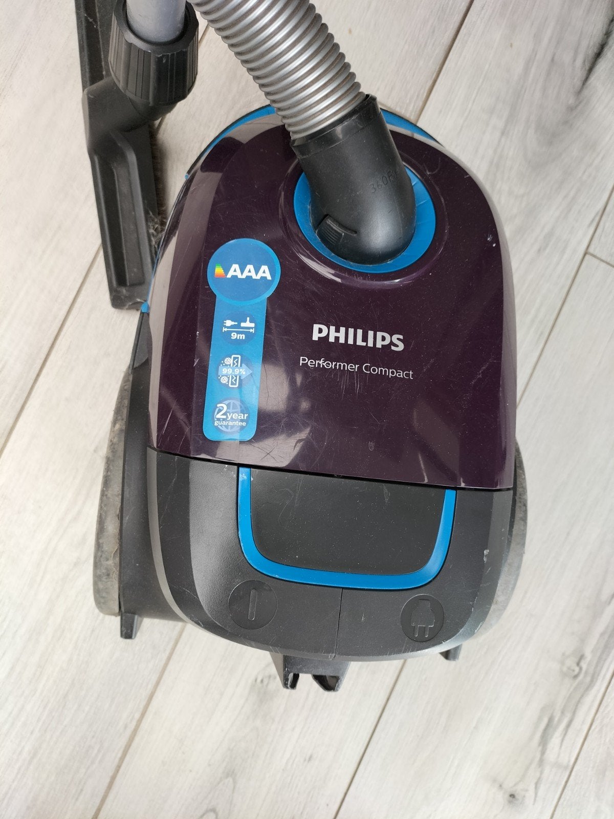 Philips Performer Compact Stofzuiger - Goede staat, Witgoed en Apparatuur, Stofzuigers, Stofzak, Gebruikt, Philips, Ophalen of Verzenden