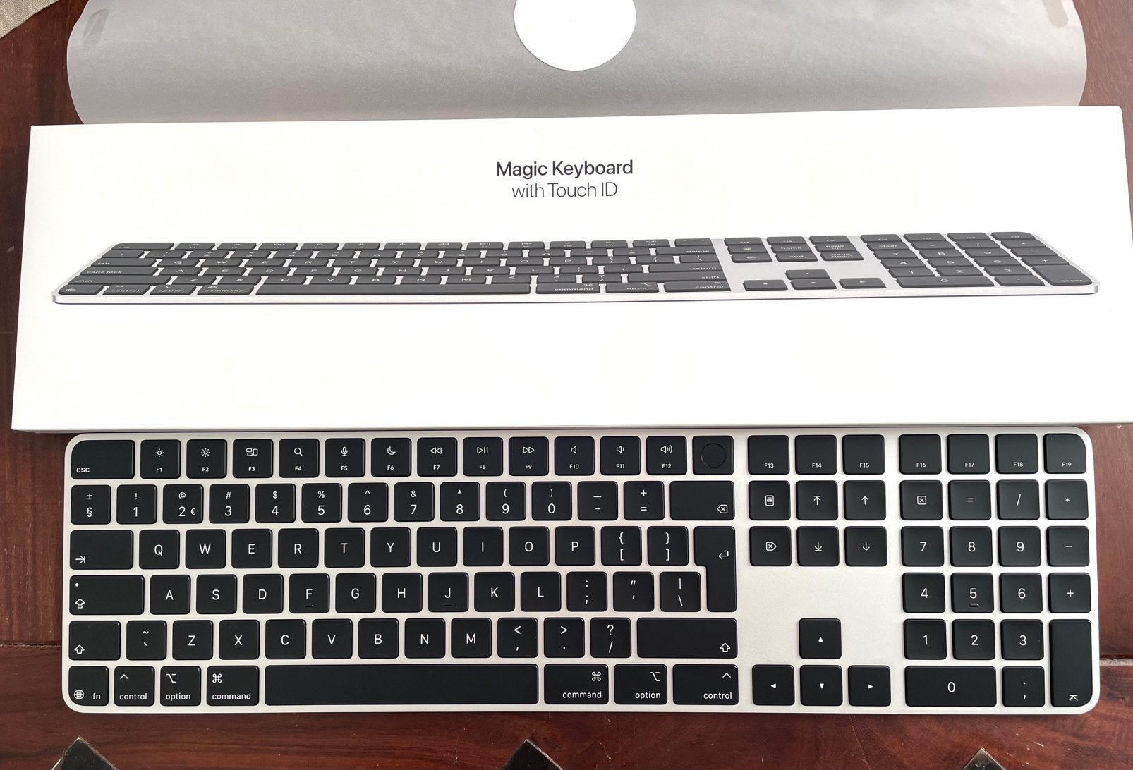 Apple Magic Keyboard with Touch ID and Numeric Keypad, Computers en Software, Toetsenborden, Ophalen of Verzenden, Zo goed als nieuw