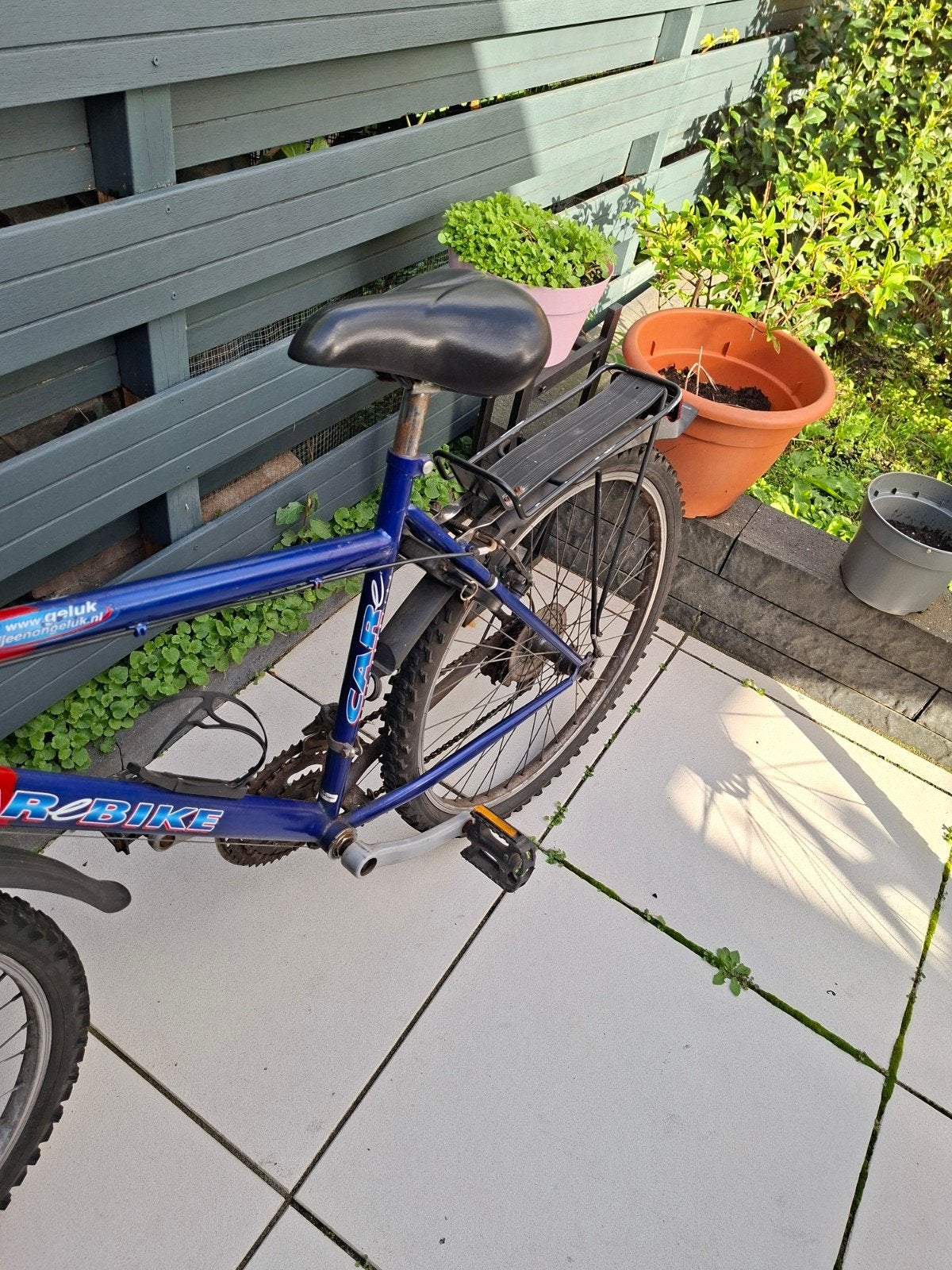 Carobike mountainbike - rood/blauw, 26 inch wielen, Fietsen en Brommers, Gebruikt, 26 inch, Velgrem, Meer dan 20 versnellingen