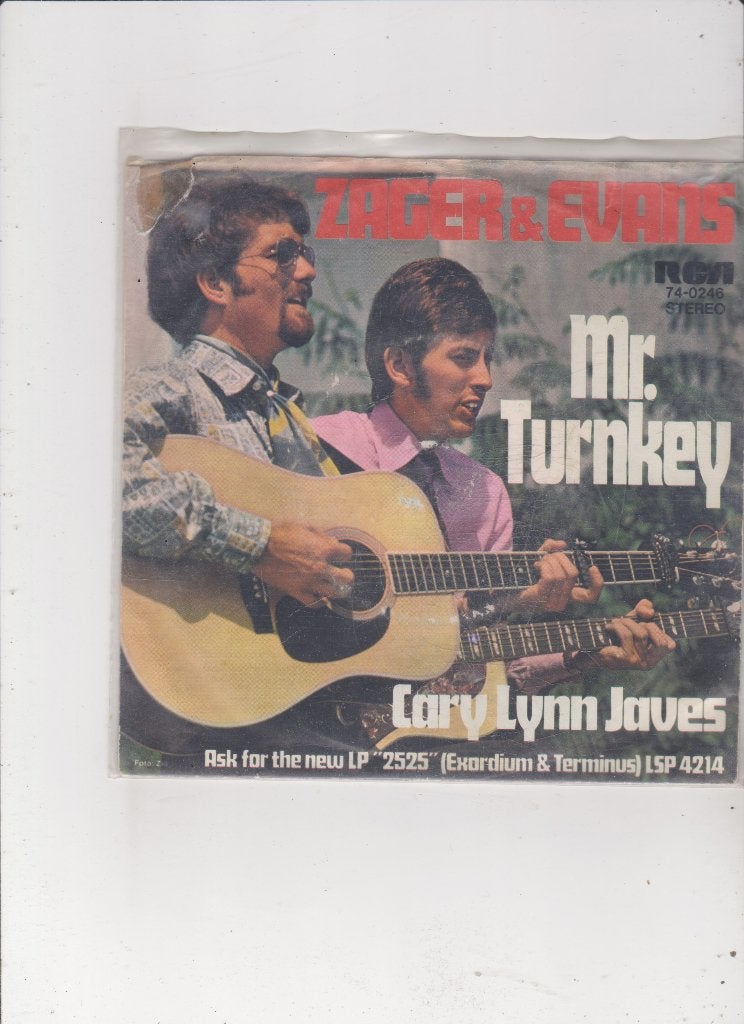 Single Zager & Evans - Mr. Turnkey, Ophalen of Verzenden, Gebruikt, 7 inch, Pop