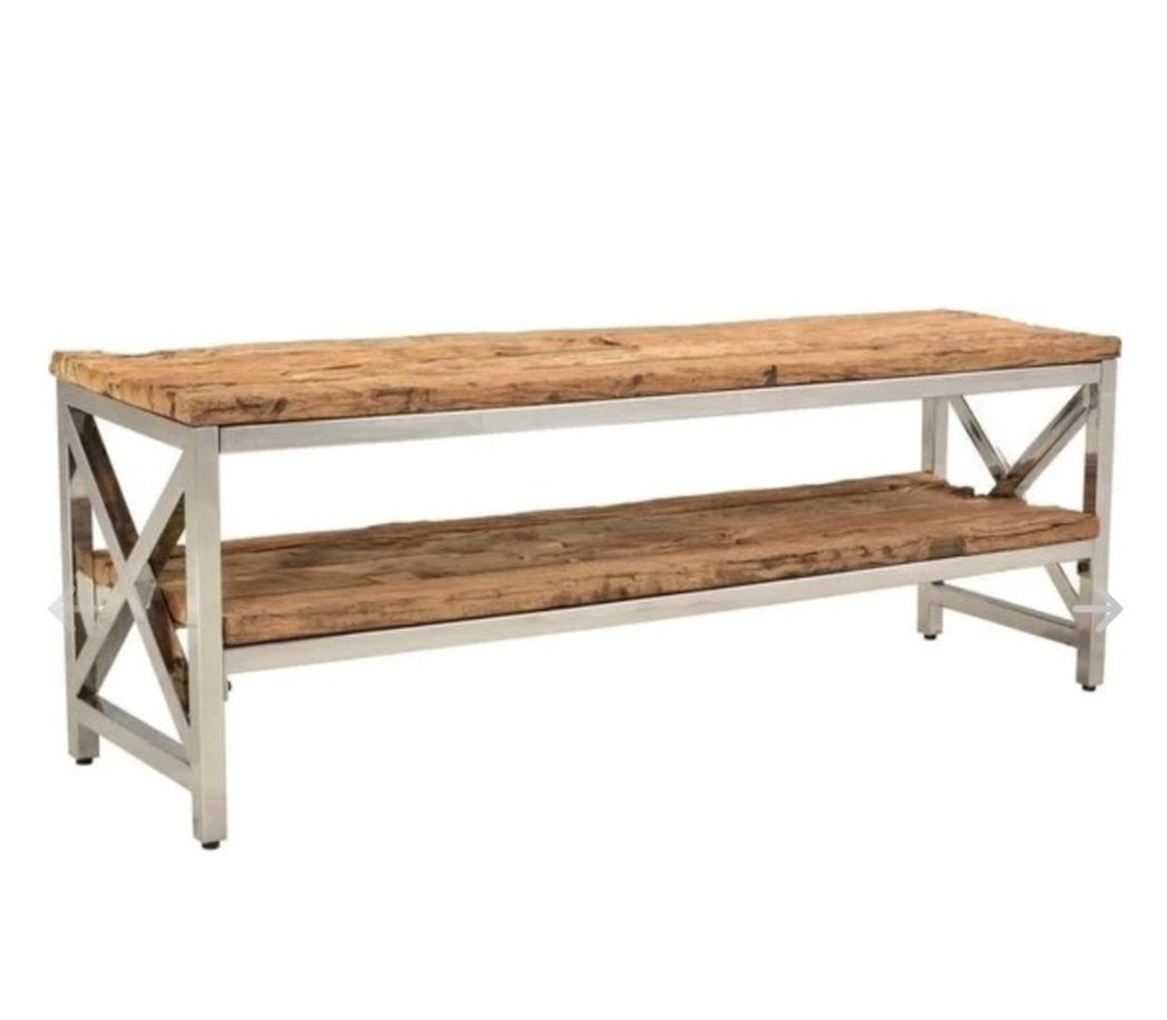 TV standaard RIXOS hout 160x40 cm, 150 tot 200 cm, Nieuw, Ophalen of Verzenden, Minder dan 100 cm