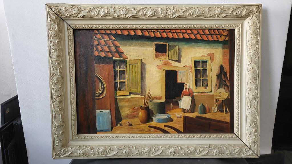 oude olieverfschilderij ~ A. Kuiper -, Ophalen