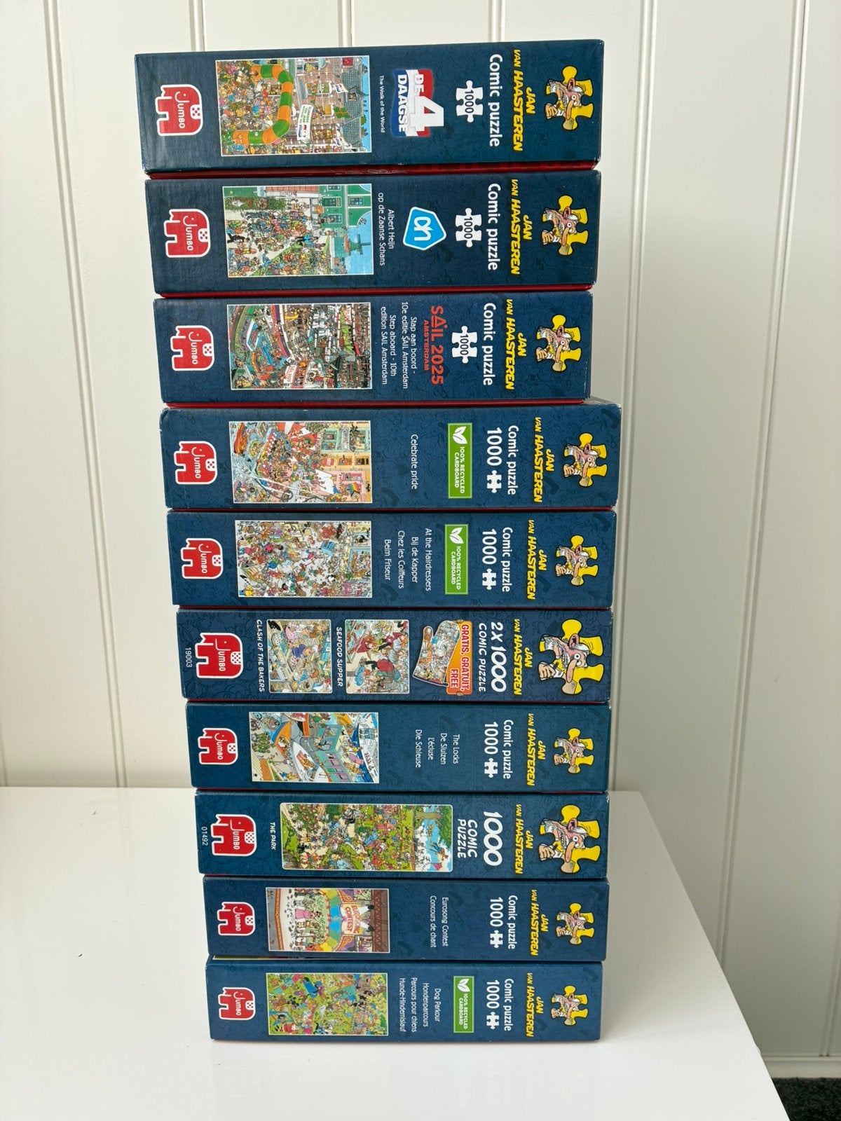 Jan van Haasteren puzzels (1000 st ), Ophalen of Verzenden, 500 t/m 1500 stukjes, Zo goed als nieuw