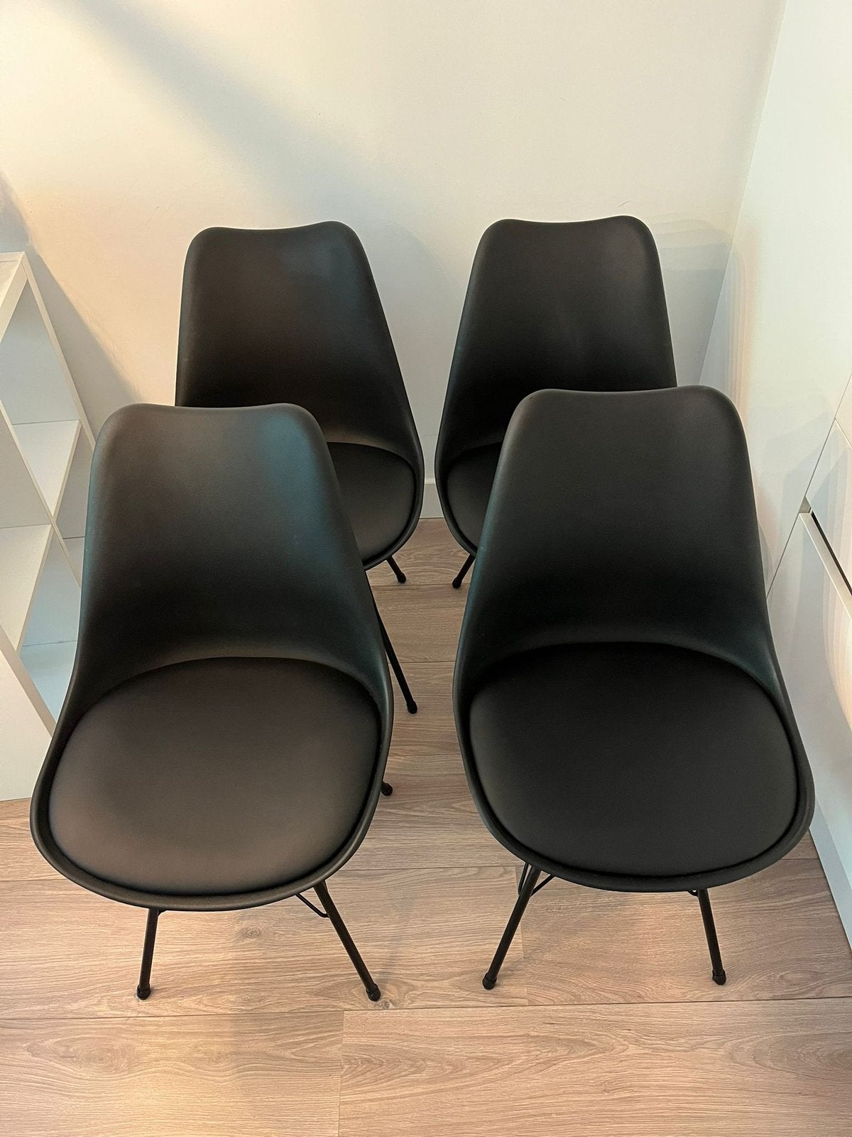 KLARUP stoelen 4x van Jysk, Ophalen, Zwart, Vier