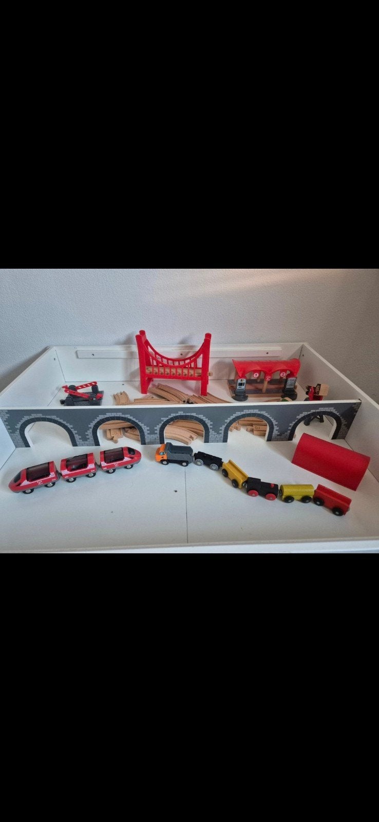 SPEEL/TREINTAFEL INCL ACCESOIRES ZGAN!!!, Ophalen of Verzenden, Zo goed als nieuw