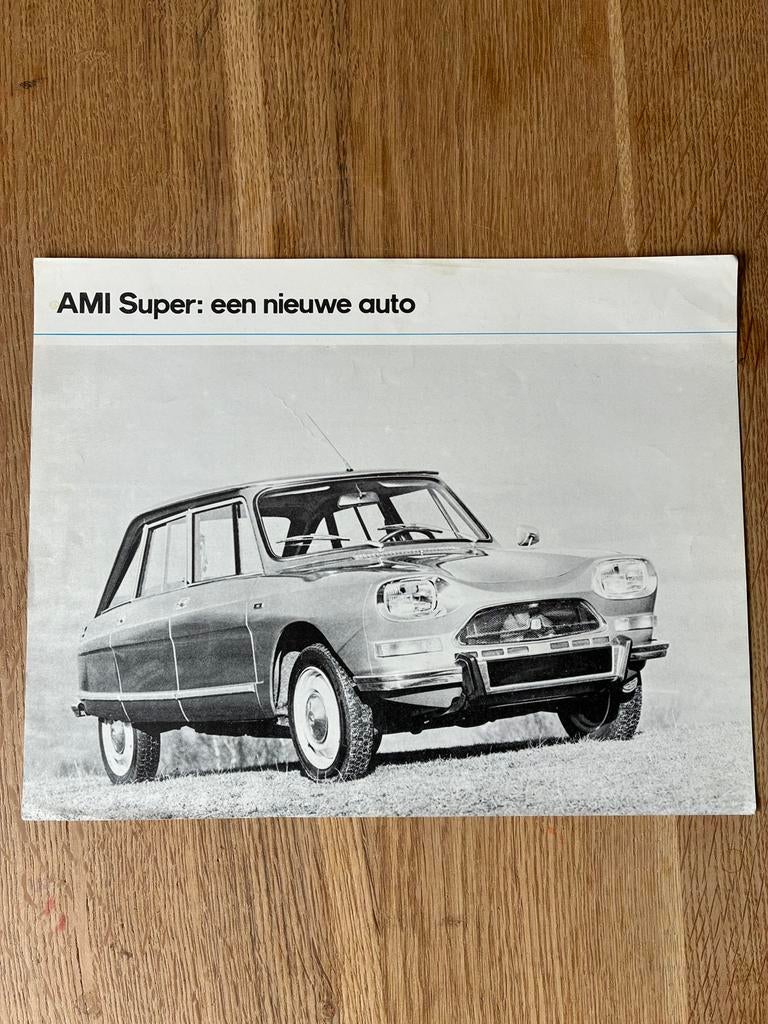 Citroën Ami Super brochure sheet, Boeken, Ophalen of Verzenden, Zo goed als nieuw, Citroën
