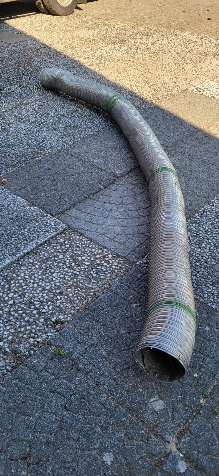 RVS flexibele buis 150mm diameter, 3m lang, Doe-het-zelf en Verbouw, Buizen en Afvoer, Ophalen of Verzenden, Rvs, 80 mm of meer