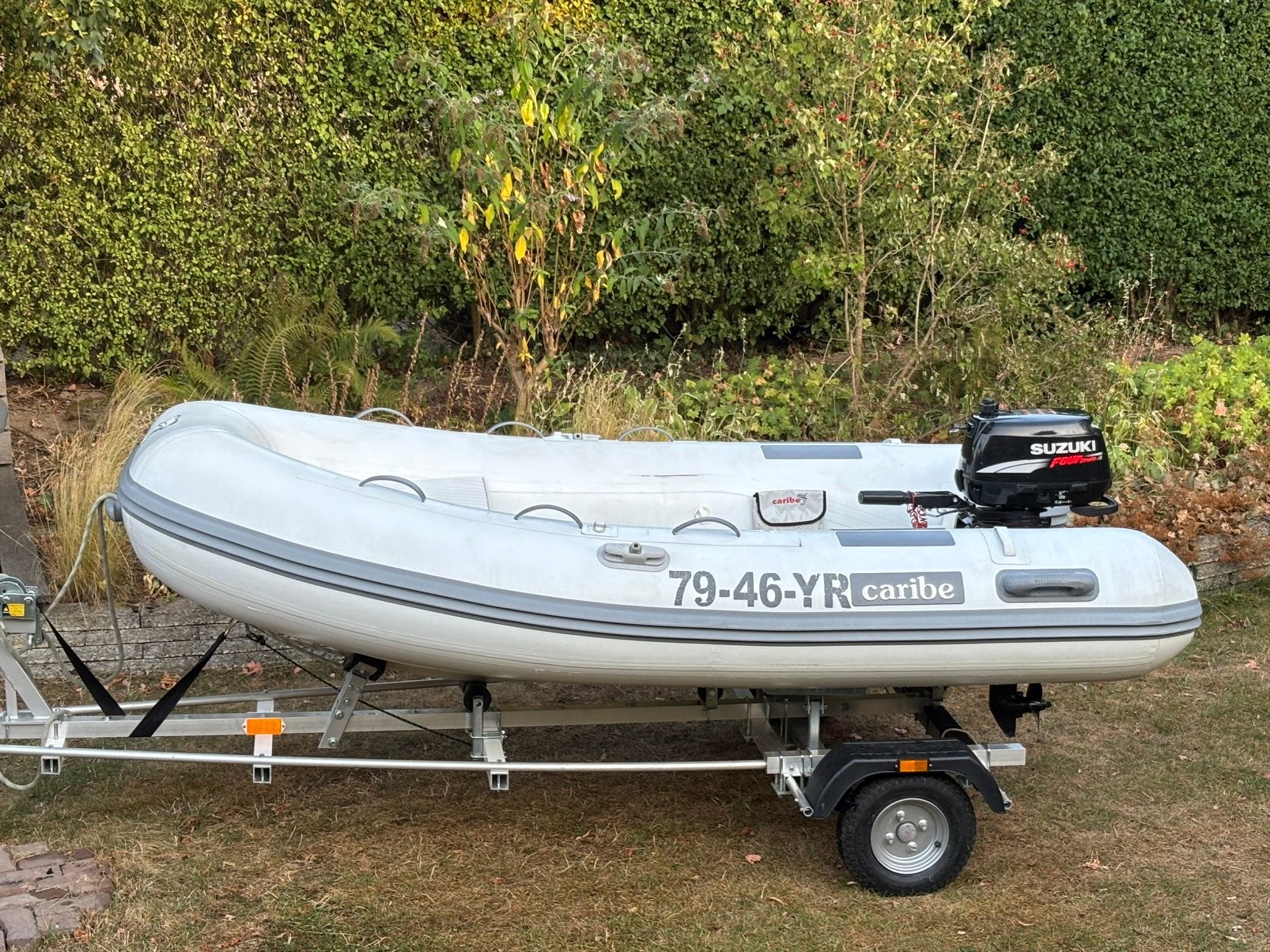 Caribe C10X 310 RIB met Suzuki 6pk 4 takt, Watersport en Boten, Gebruikt, Peddels, 2 m, 3 m
