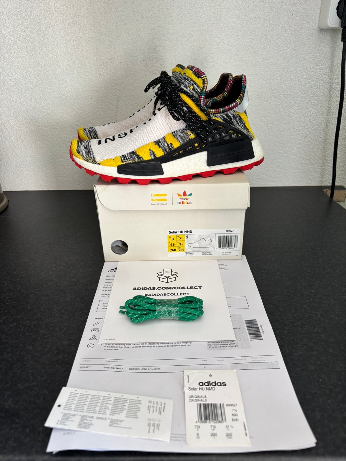 adidas x Pharrell Williams Solar Hu NMD 41 1/3, Ophalen of Verzenden, Zo goed als nieuw