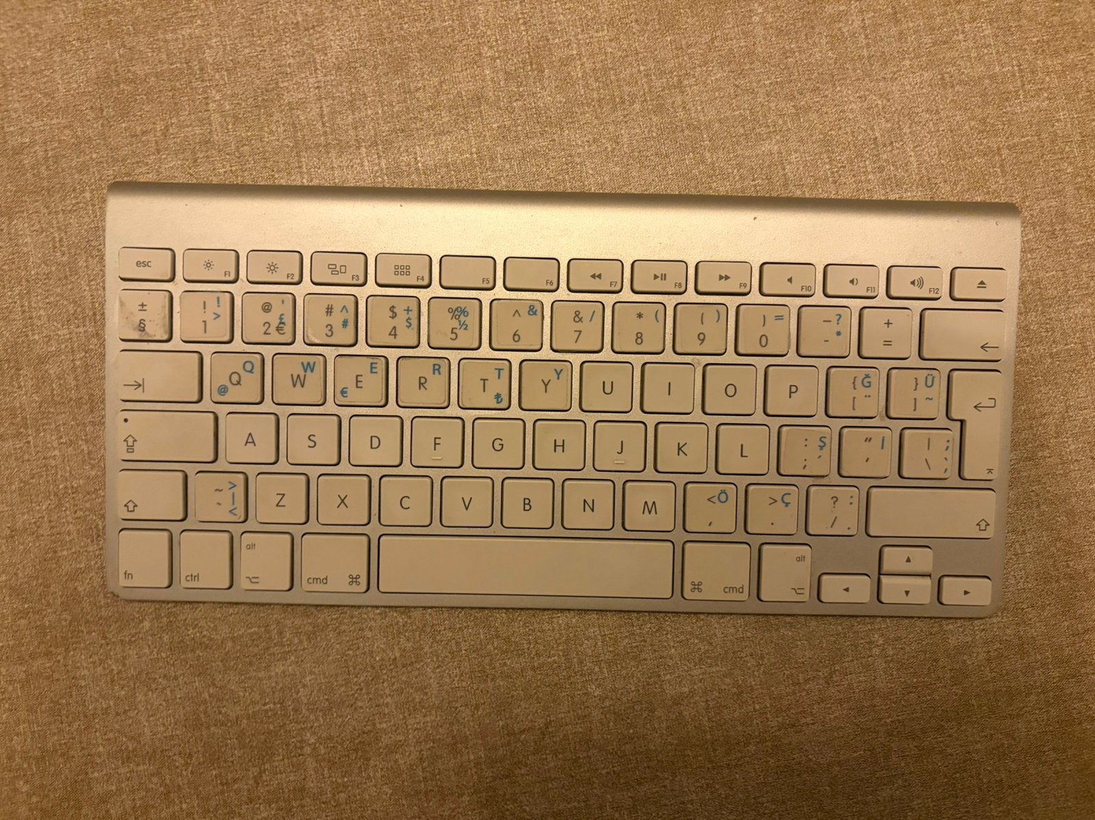 Apple Wireless Keyboard A1314 Bluetooth Toetsenbord Zilver, Ophalen of Verzenden, Zo goed als nieuw