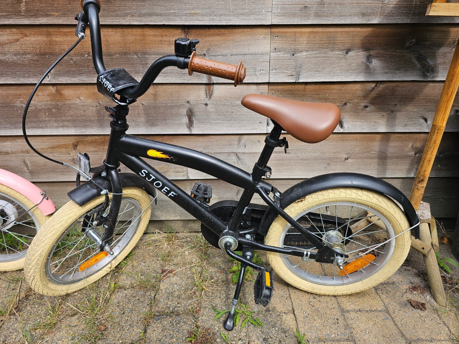Sjoef kinderfiets 16 inch jongens en meisjes 2 stuks, Ophalen, Gebruikt, Staal