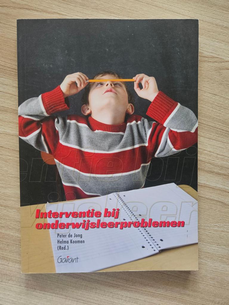 Interventie bij onderwijsleerproblemen - Peter de Jong, Gelezen, Peter de Jong, Helma Koomen, Gamma, HBO