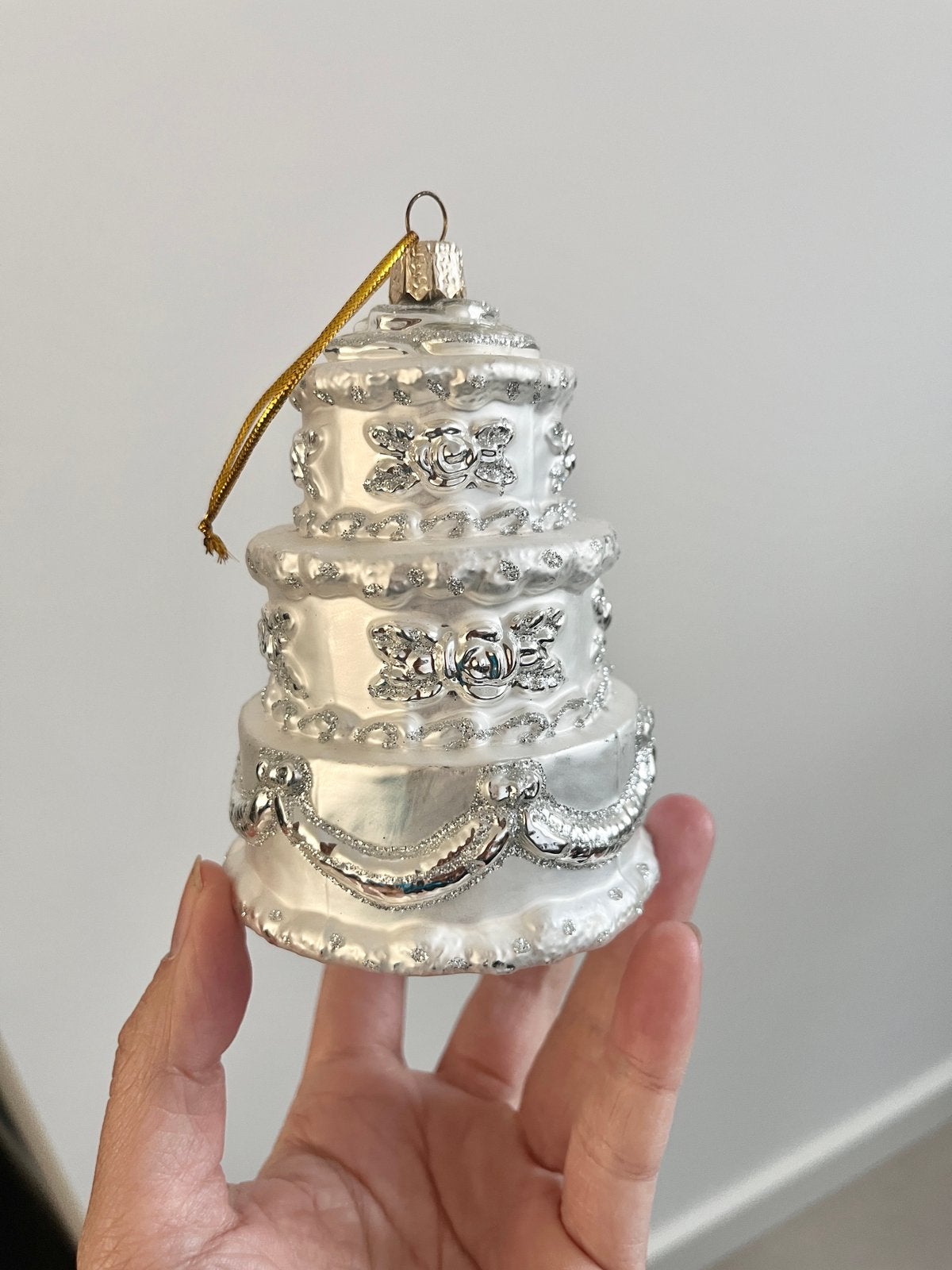 Vintage kerstboomhanger kersthanger bruidstaart, Ophalen, Gebruikt