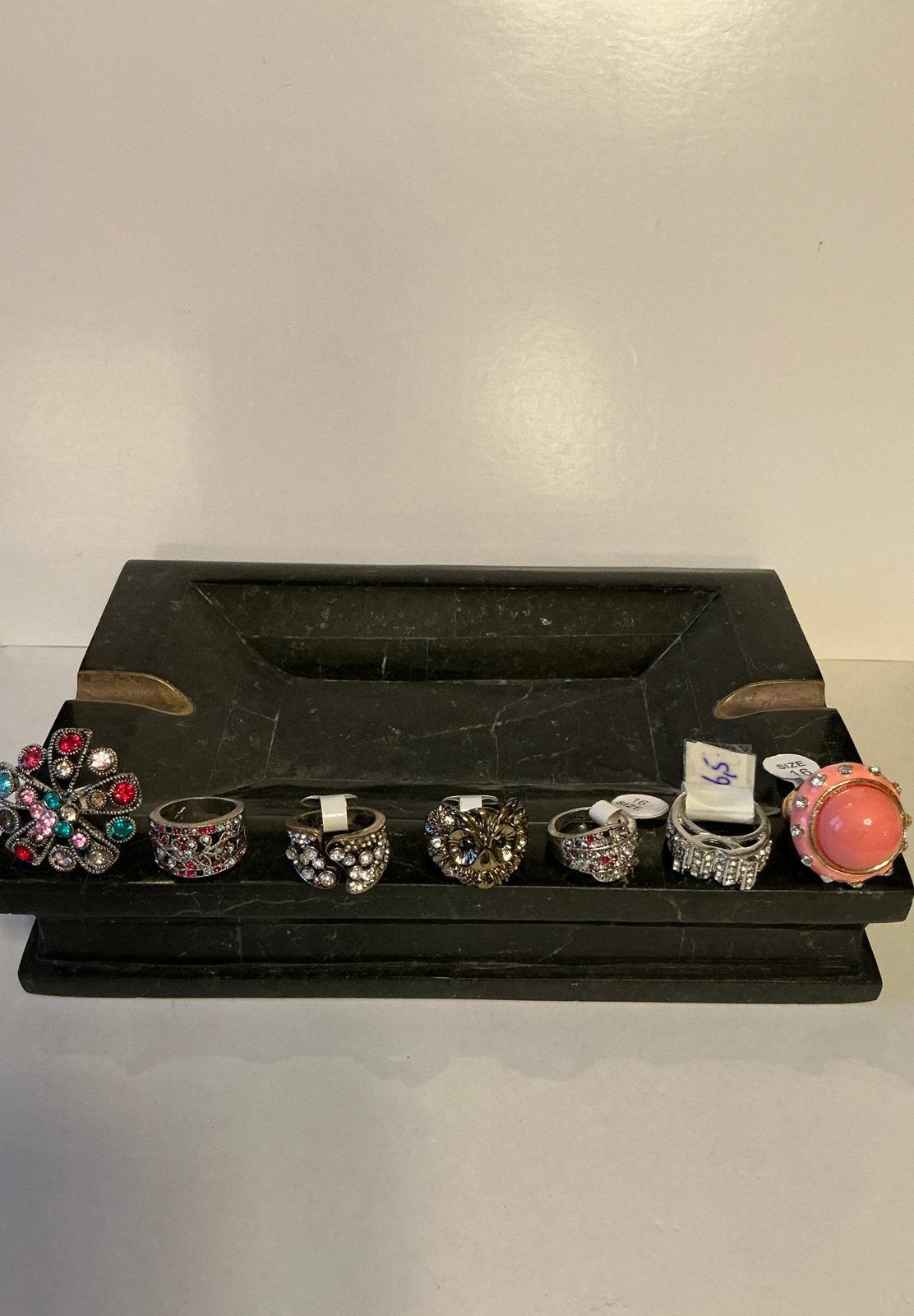 7 Stuk nieuwe bling bling ringen, 6x maat 16 en 1x mt 16,5., Ophalen of Verzenden, Zo goed als nieuw, Overige kleuren