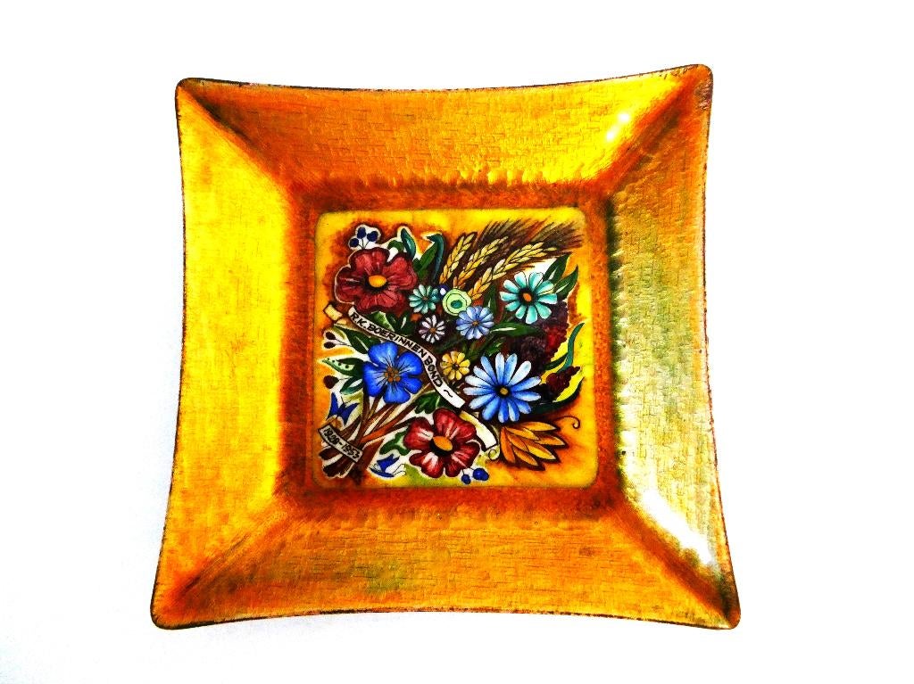 Vide poche schaaltje R.K. Boerinnenbond Wolterman's emaille, Antiek en Kunst, Ophalen of Verzenden