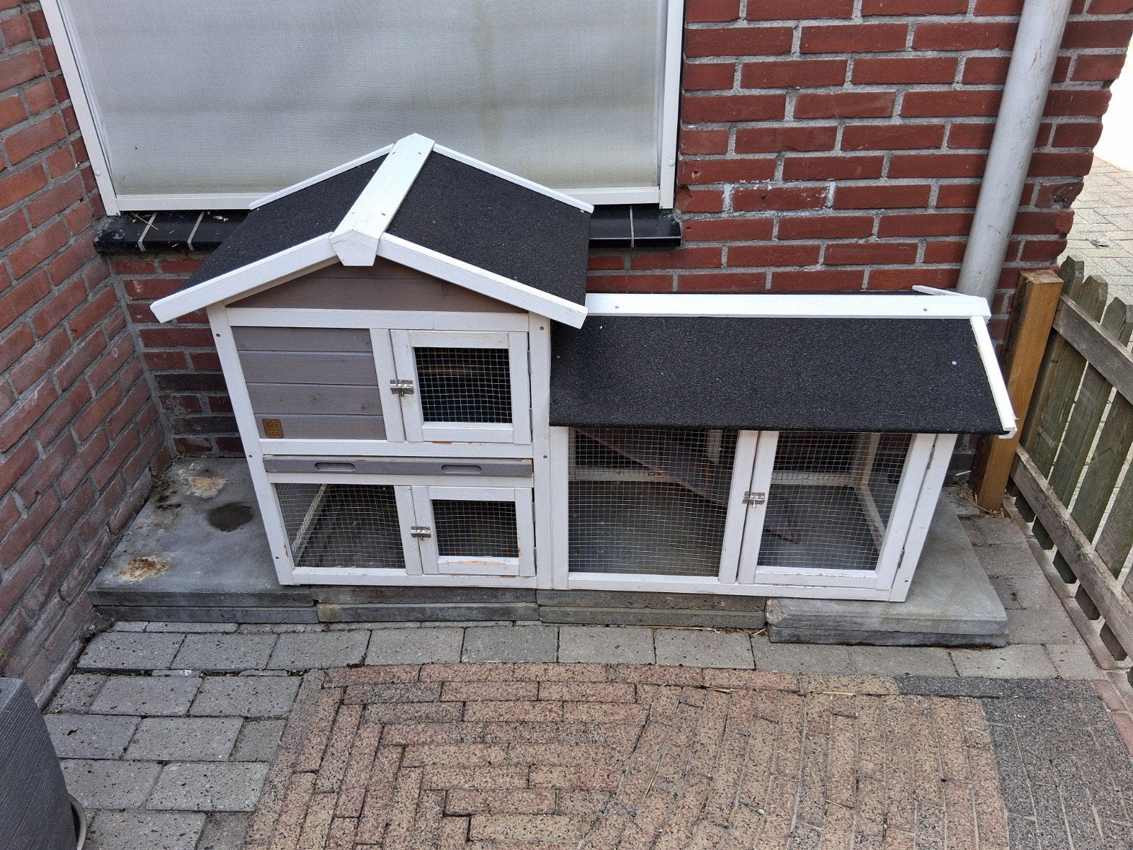 Konijnenhok met rennetje, Ophalen, 90 cm of meer, Konijn, Hok
