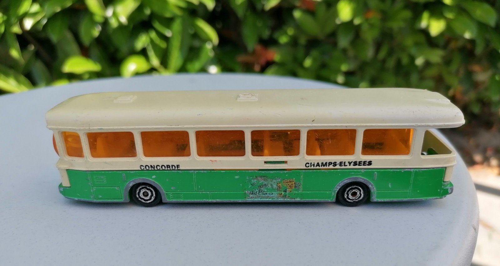 Vintage Majorette Lesney Bus Concorde Champs-Elysées, Ophalen of Verzenden, Gebruikt, Auto, Matchbox