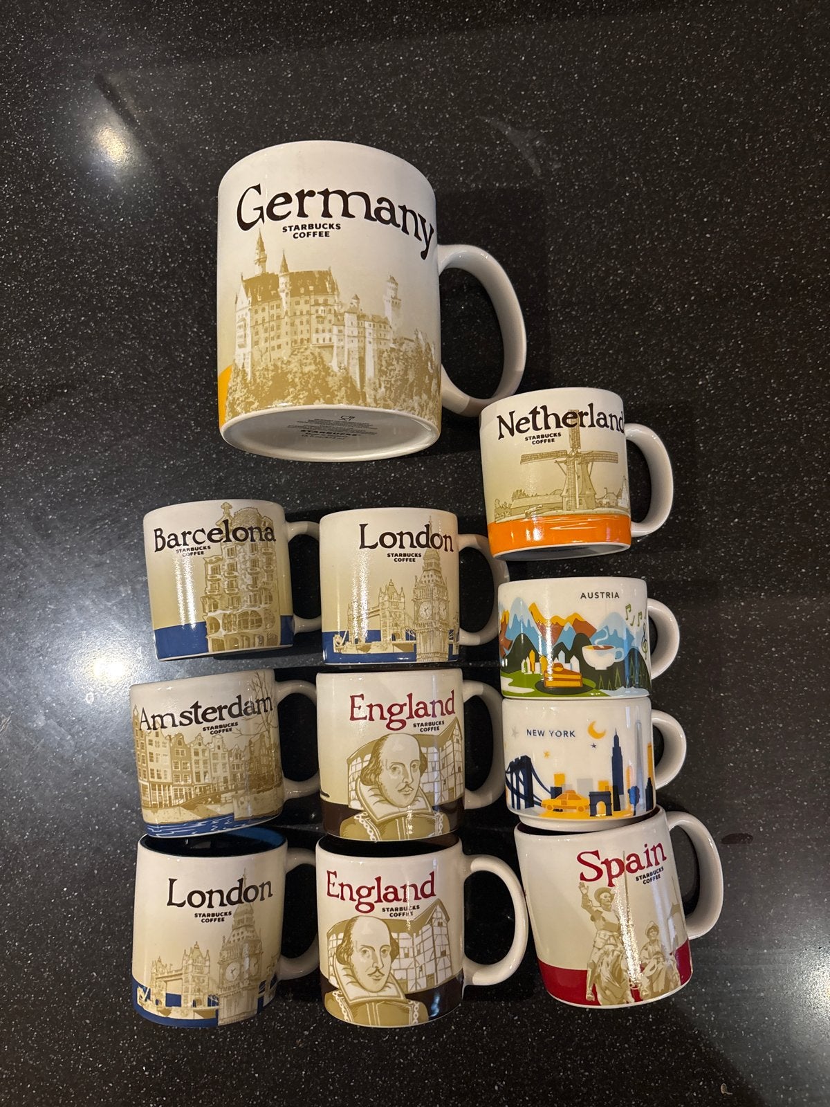 Starbucks City Mugs - Diverse Collectie, Ophalen, Steen/keramiek, Meerkleurig, Overige merken