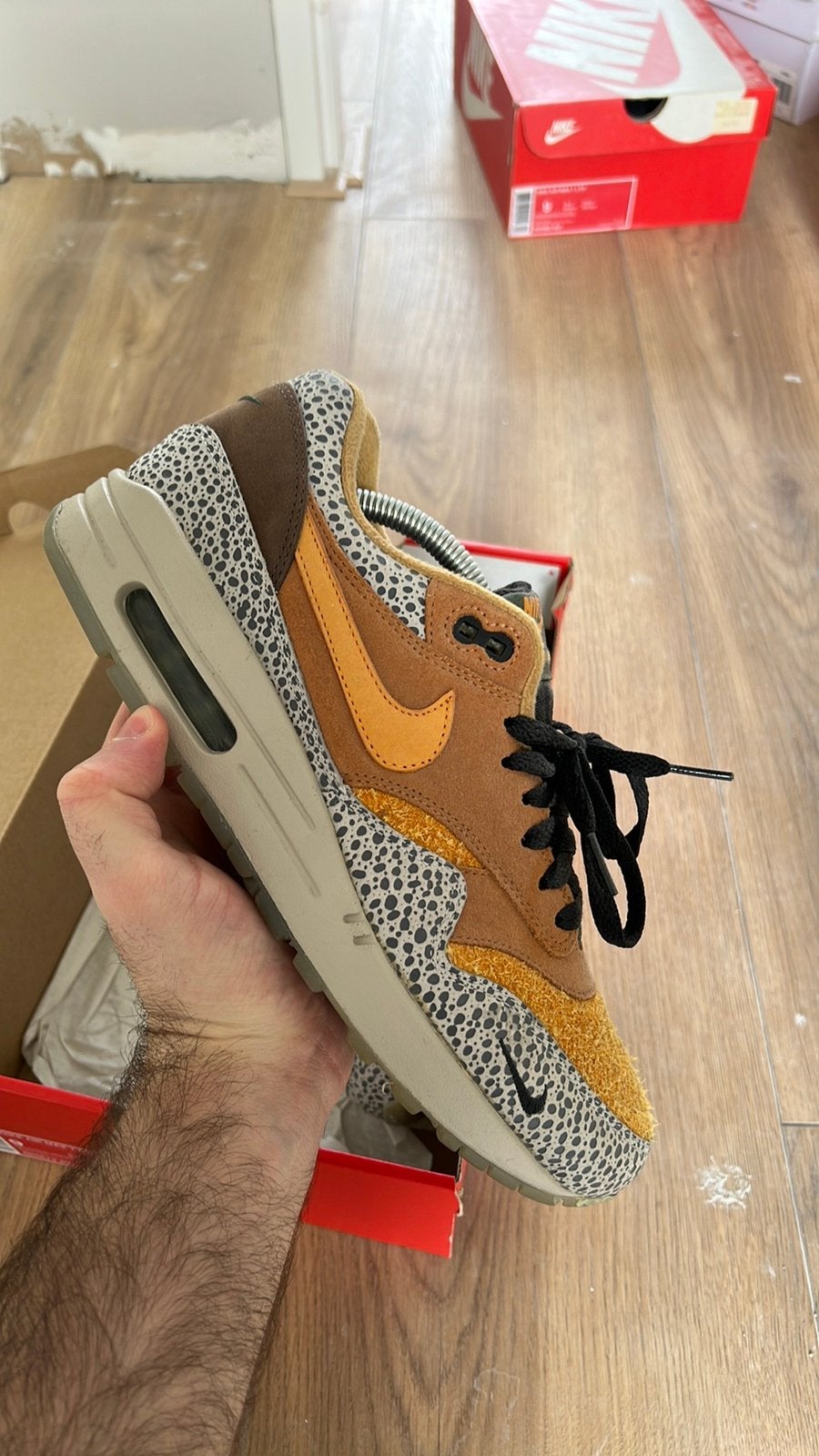 Nike Air Max 1 QS atmos safari 2016, Kleding | Heren, Ophalen of Verzenden, Zo goed als nieuw, Overige kleuren